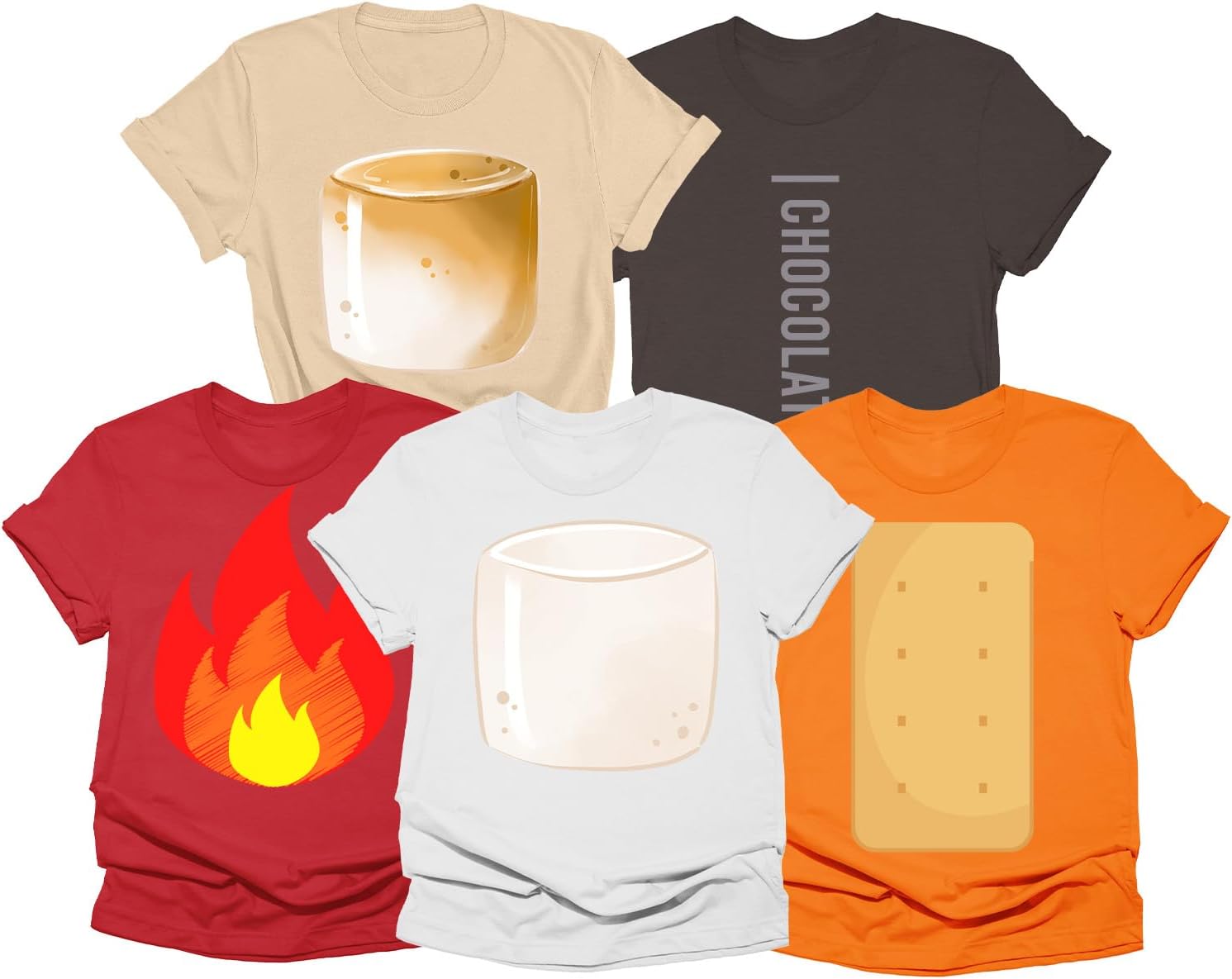 Unnecessary Group Halloween Smores Costume Shirts — WeirdThingsToBuy weird find