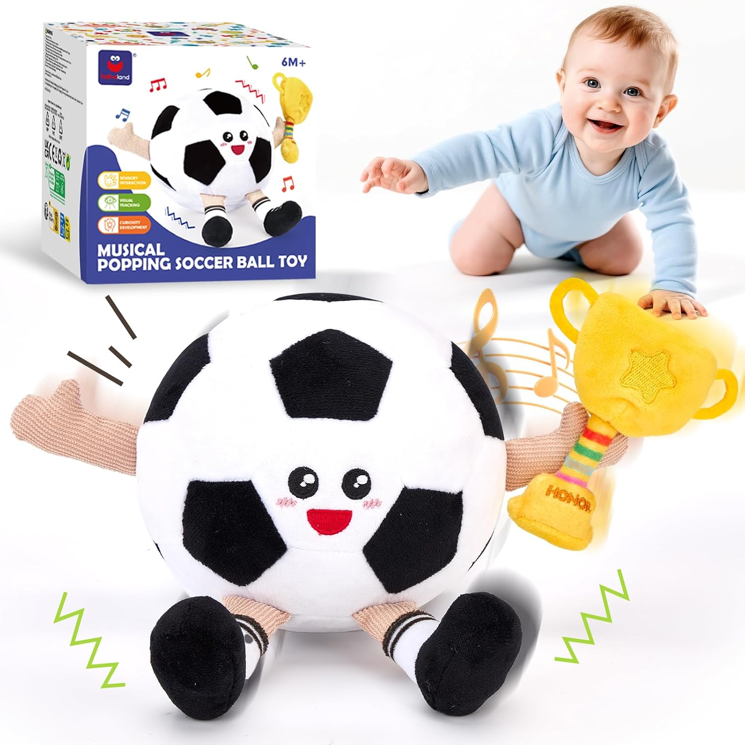 Unnecessary Hahaland Musical Baby Soccer Toy — WeirdThingsToBuy weird find