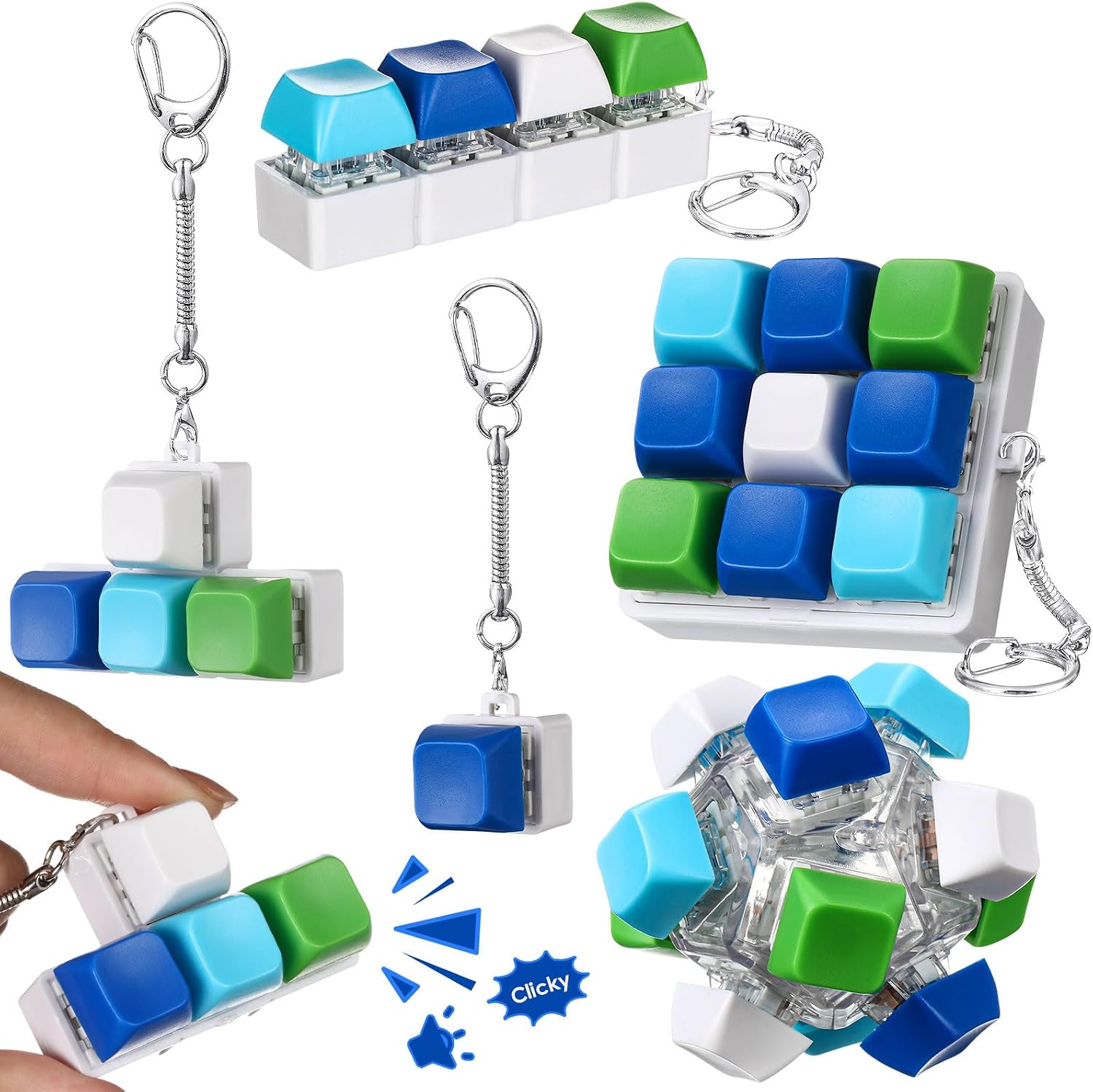 Unnecessary Halloscume 5 Keyboard Fidget Clicker — WeirdThingsToBuy weird find