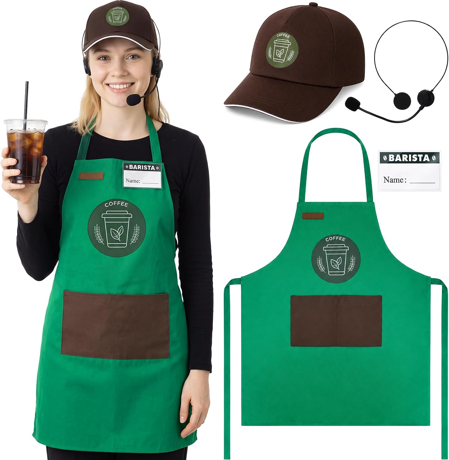 Unnecessary Halloween Barista Costume Adults Coffee — WeirdThingsToBuy weird find