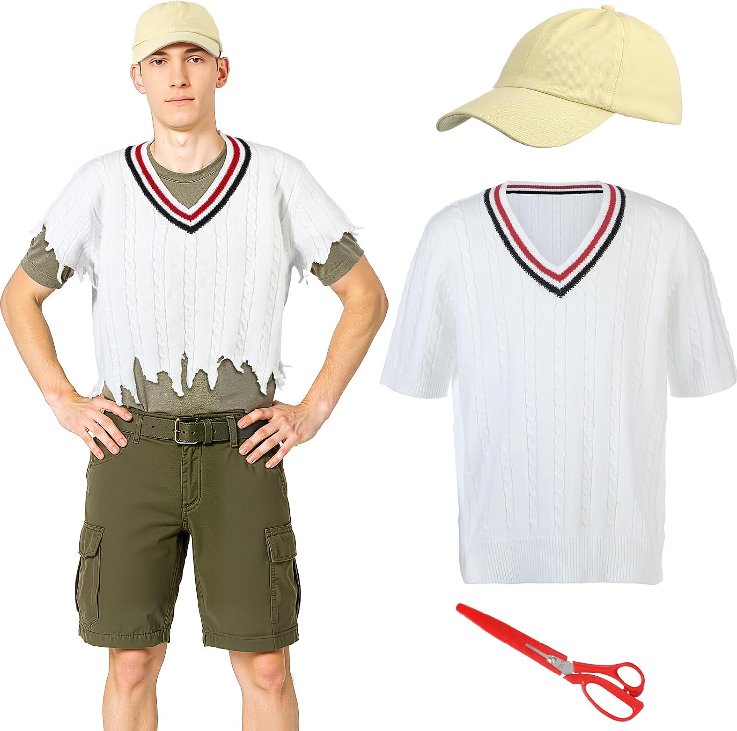 Unnecessary Halloween Costume Mens Sweater Baseball — WeirdThingsToBuy weird find
