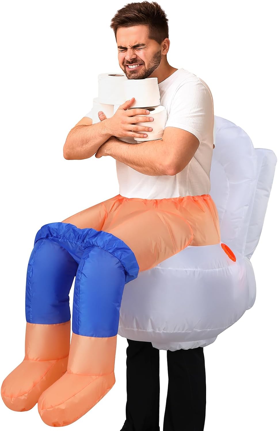 Unnecessary Halloween Inflatable Sitting on a — WeirdThingsToBuy weird find