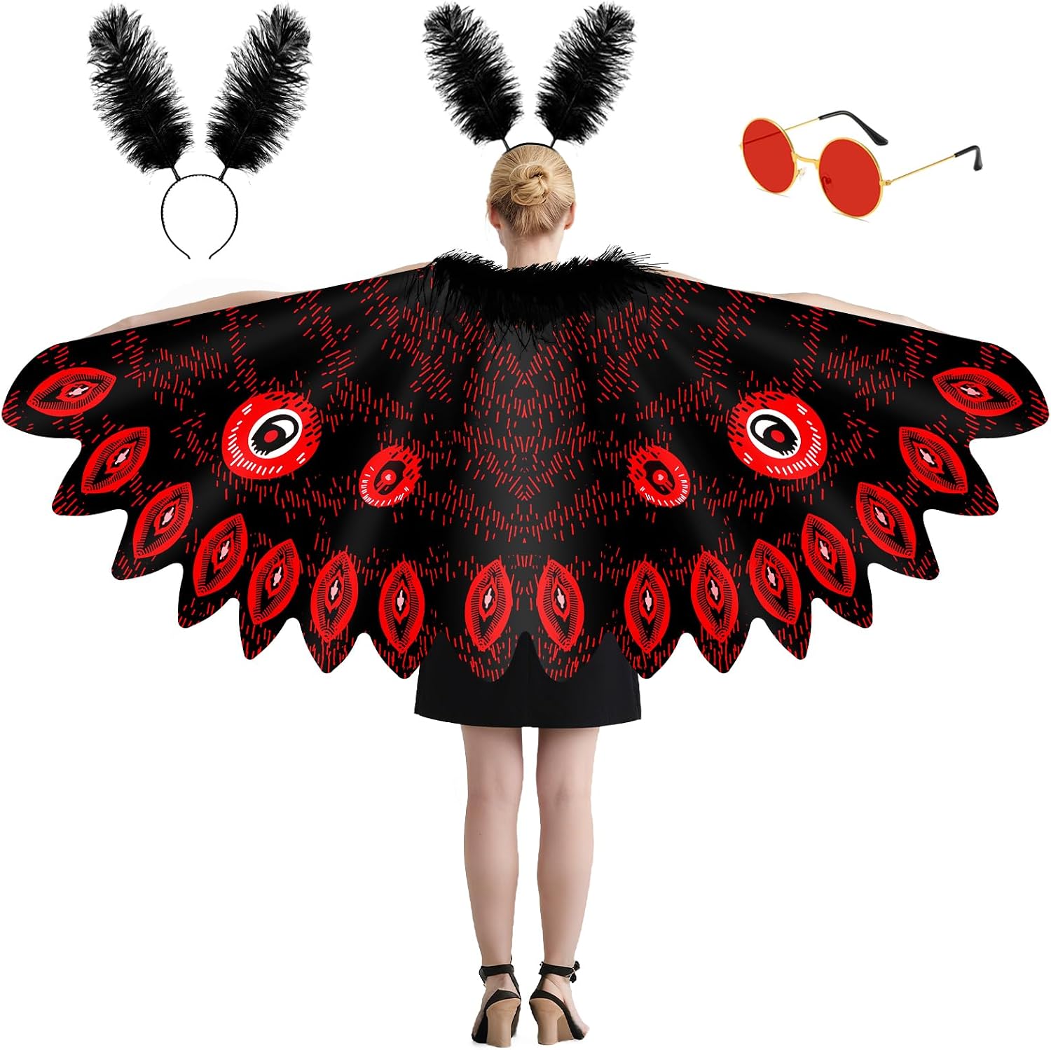 Unnecessary Halloween Moth Wings Costume Set — WeirdThingsToBuy weird find