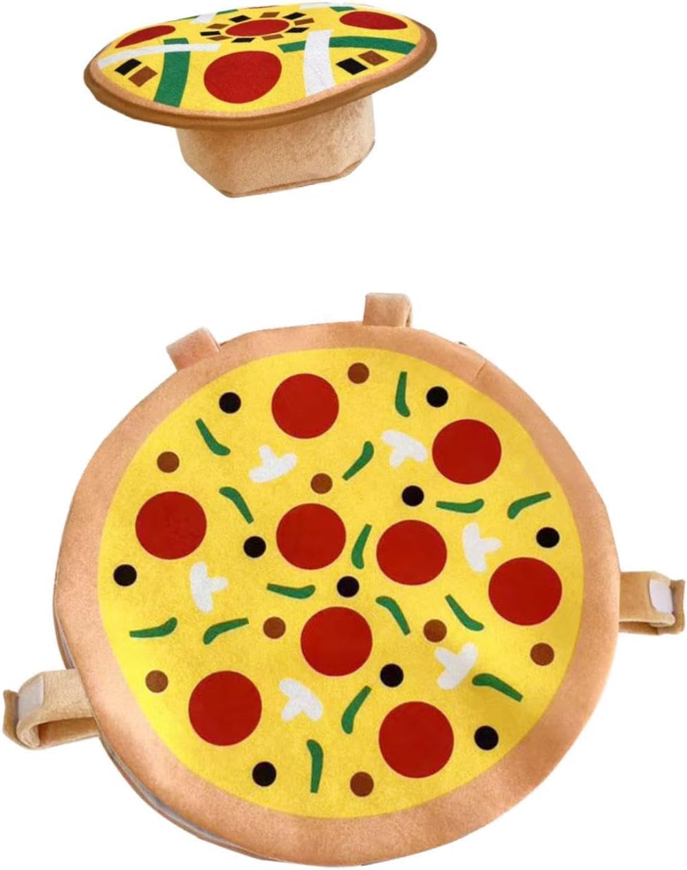 Unnecessary Halloween Pizza Costume Hat Set — WeirdThingsToBuy weird find