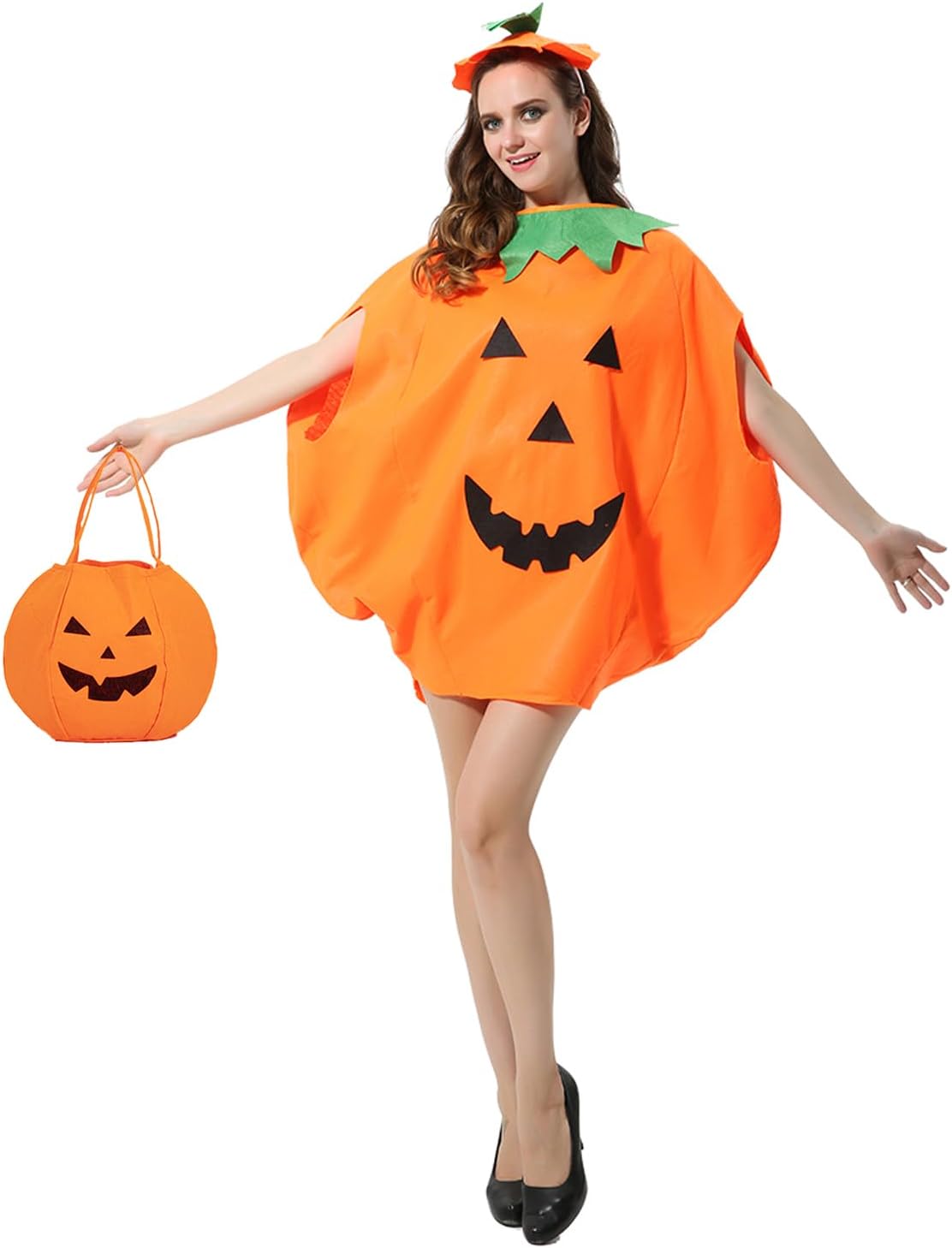 Unnecessary Halloween Pumpkin Costume Adults 3pcs — WeirdThingsToBuy weird find