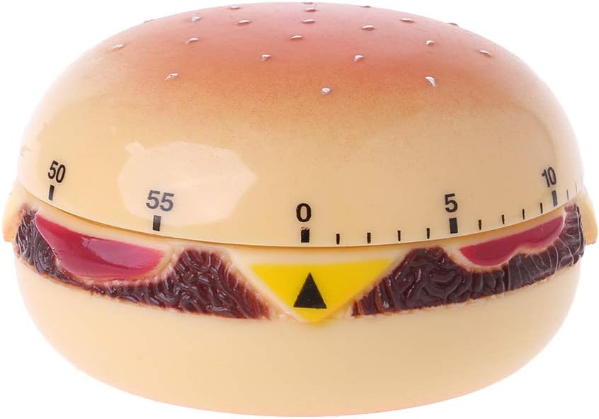 Unnecessary Hamburger 60 Mechanical Timer Countdown — WeirdThingsToBuy weird find