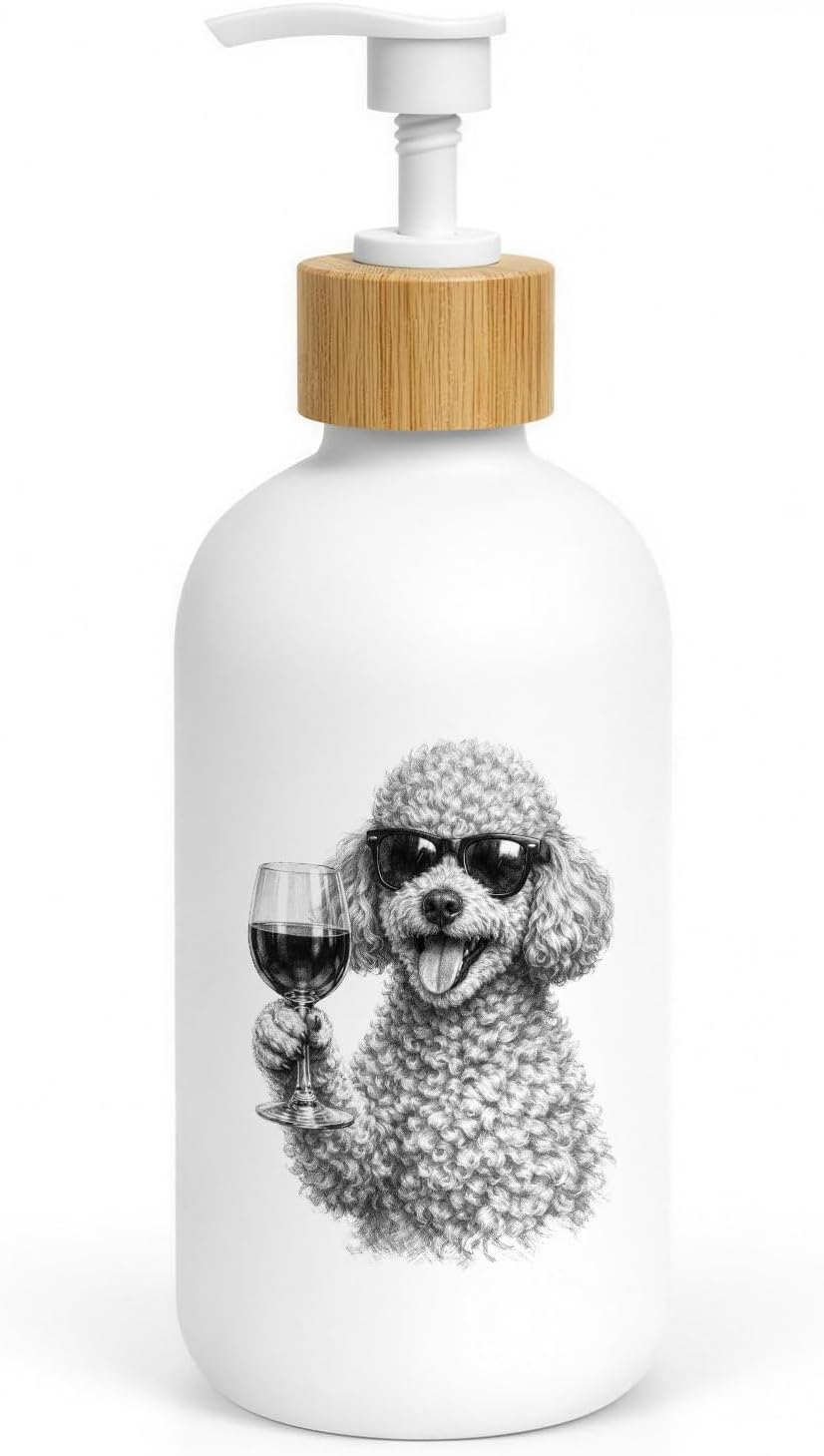 Unnecessary Hedfnciof Poodle Drinking Wine Soap — WeirdThingsToBuy weird find
