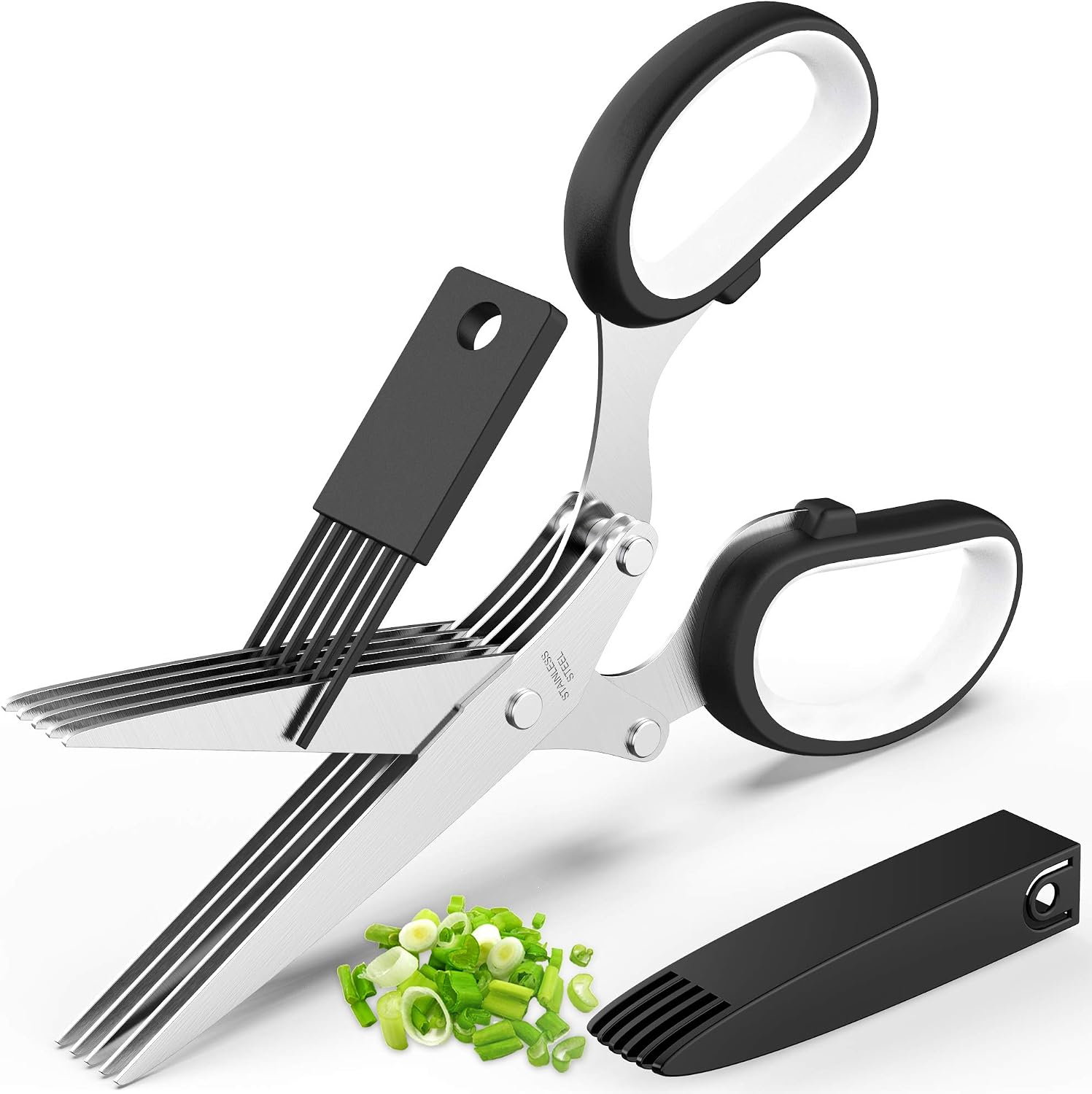 Unnecessary Herb Scissors 5 Blades & — WeirdThingsToBuy weird find