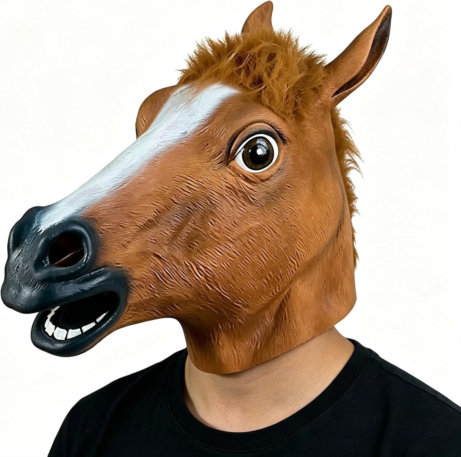 Unnecessary Horse Head Mask Adults Natural — WeirdThingsToBuy weird find