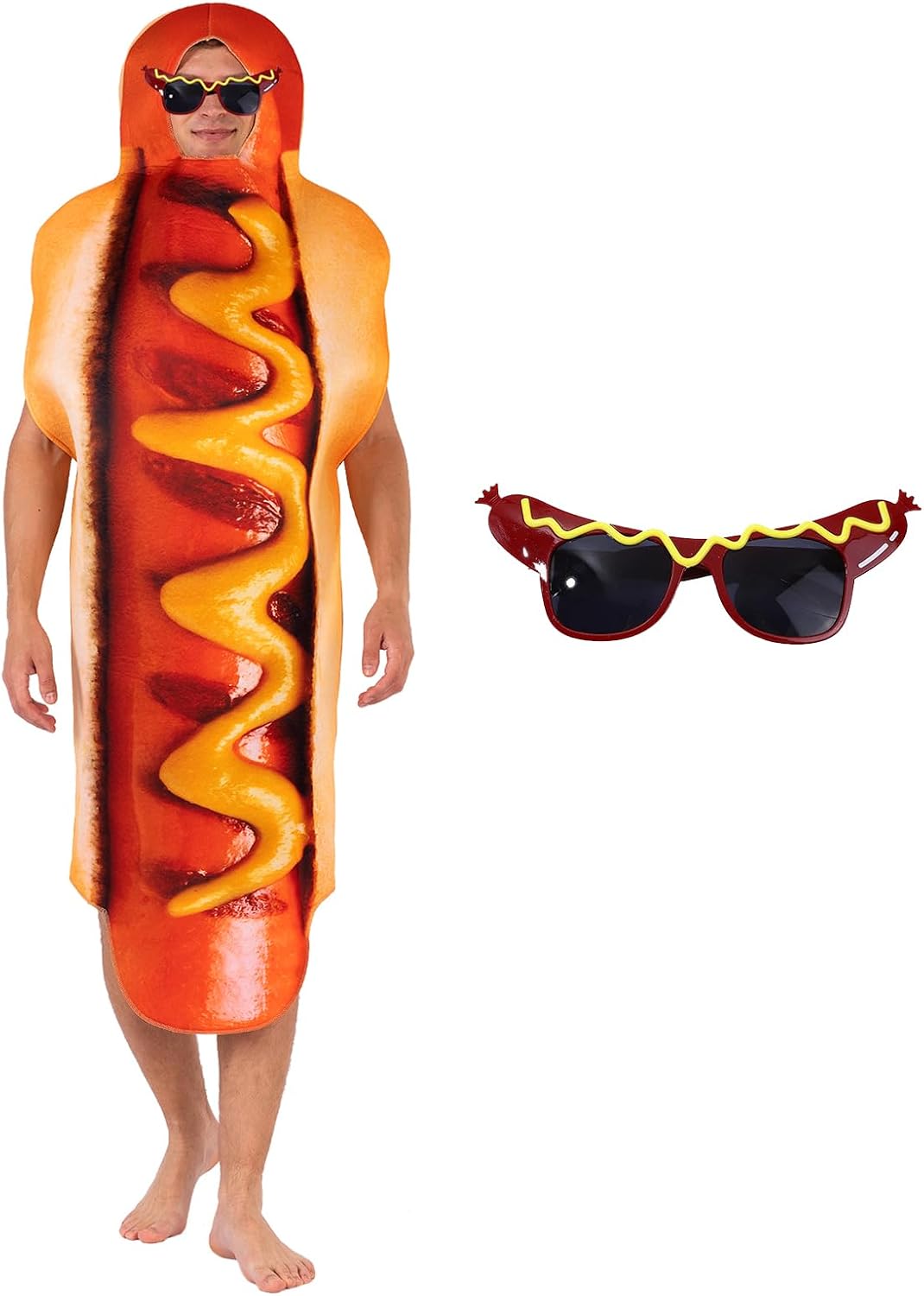 Unnecessary Hot Dog Costume Adults Funny — WeirdThingsToBuy weird find