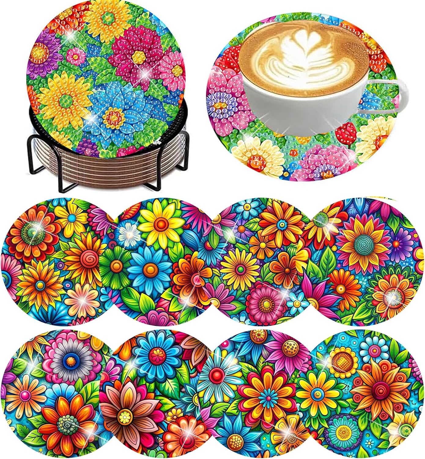 Unnecessary Ijbnhd 8 Diamond Art Coasters — WeirdThingsToBuy weird find