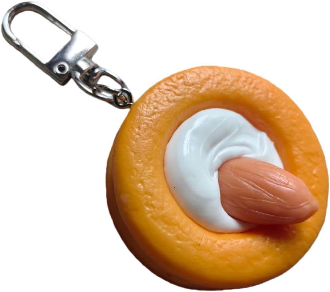 Unnecessary Imitation Biscuit Keychain Funny Resin — WeirdThingsToBuy weird find