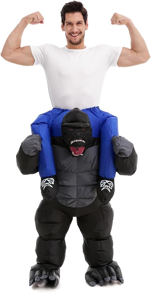 Unnecessary Inflatable Adult Gorilla Costume Piggy — WeirdThingsToBuy weird find