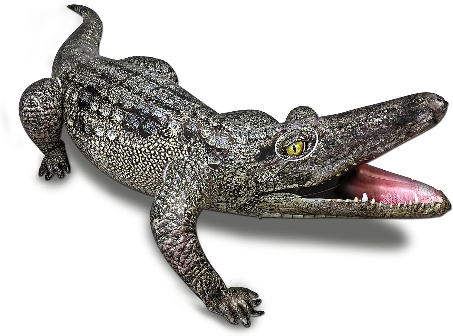 Unnecessary Inflatable Alligator Pool Toys Realistic — WeirdThingsToBuy weird find