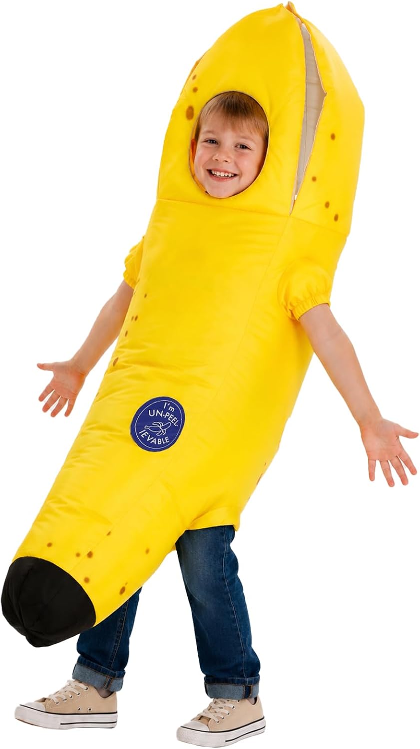 Unnecessary Inflatable Banana Costume Kids Halloween — WeirdThingsToBuy weird find