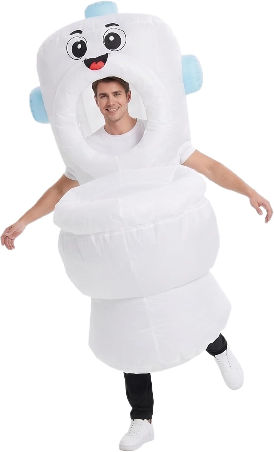 Unnecessary Inflatable Cartoon Toilet Costume Adults — WeirdThingsToBuy weird find