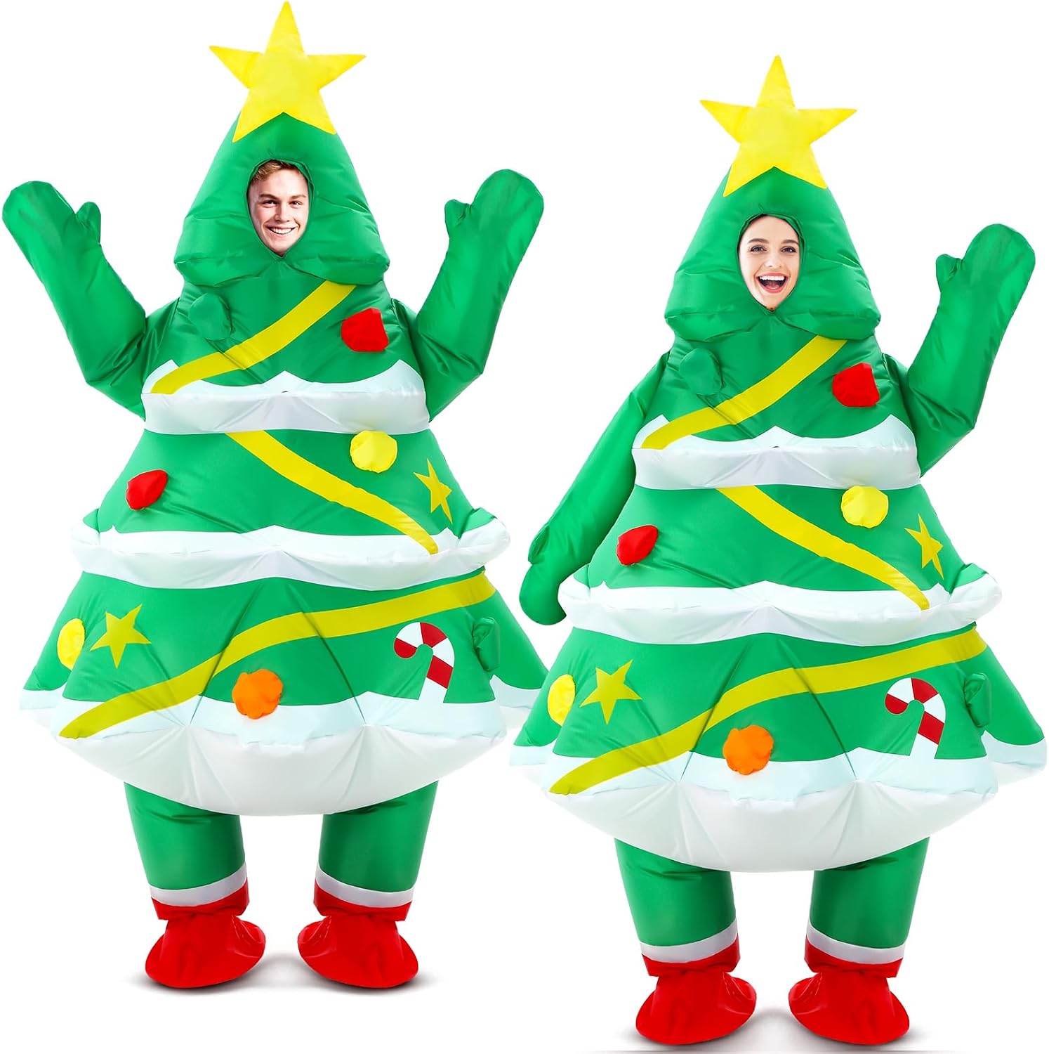 Unnecessary Inflatable Christmas Tree Costume Adults — WeirdThingsToBuy weird find
