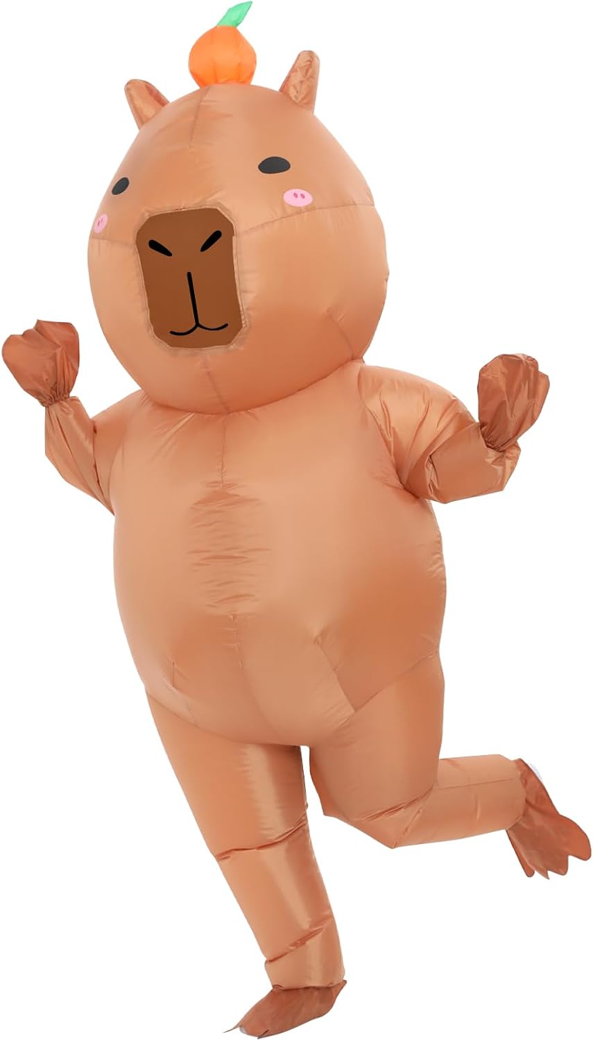 Unnecessary Inflatable Costume Adult Capybara Funny — WeirdThingsToBuy weird find