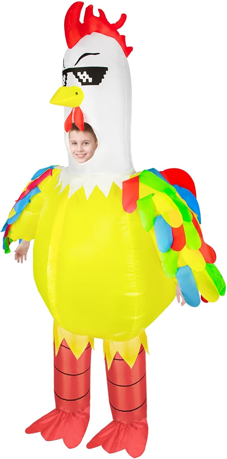 Unnecessary Inflatable Costume Chicken Kids Funny — WeirdThingsToBuy weird find