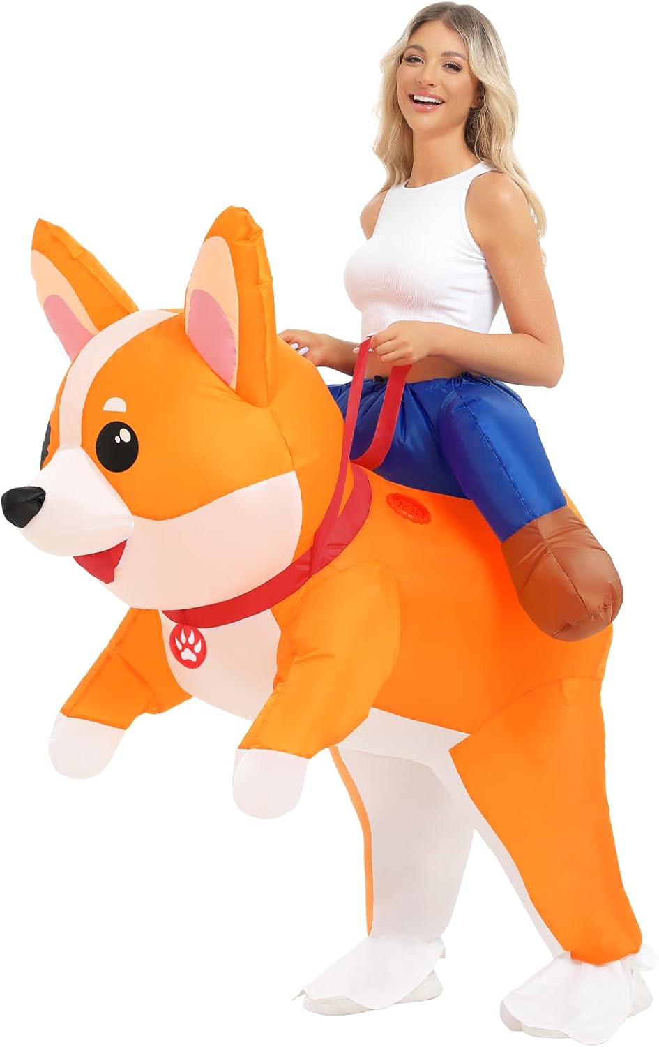 Unnecessary Inflatable Costumes Adult Dog Costume — WeirdThingsToBuy weird find