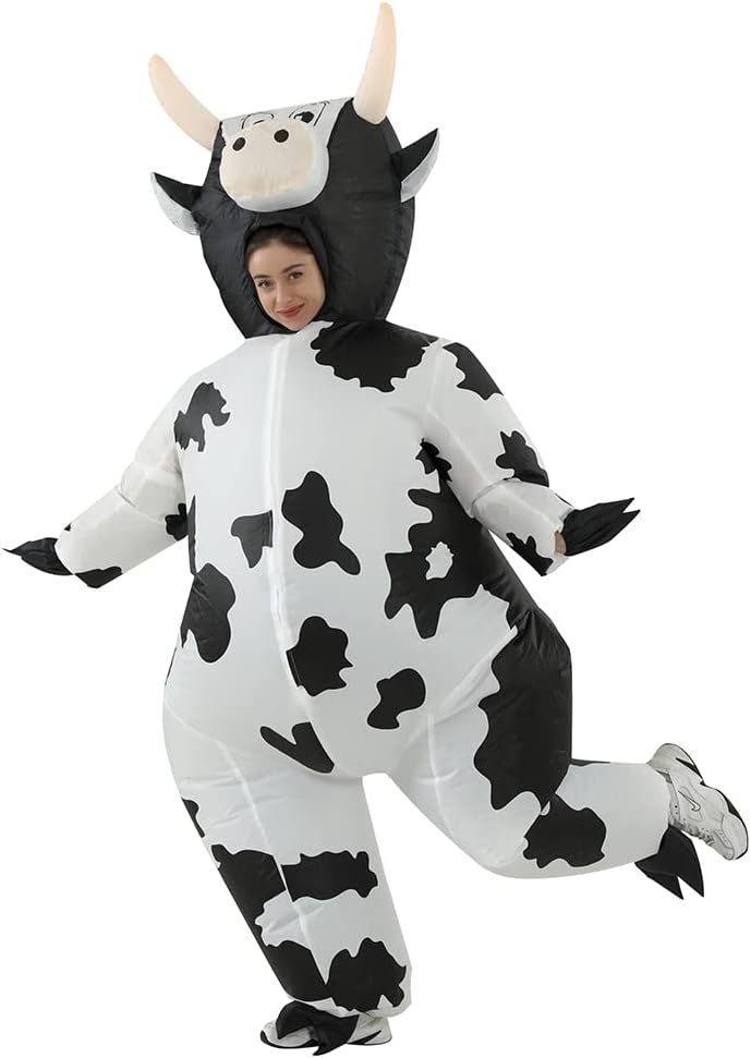 Unnecessary Inflatable Cow Costume Adult Blow — WeirdThingsToBuy weird find