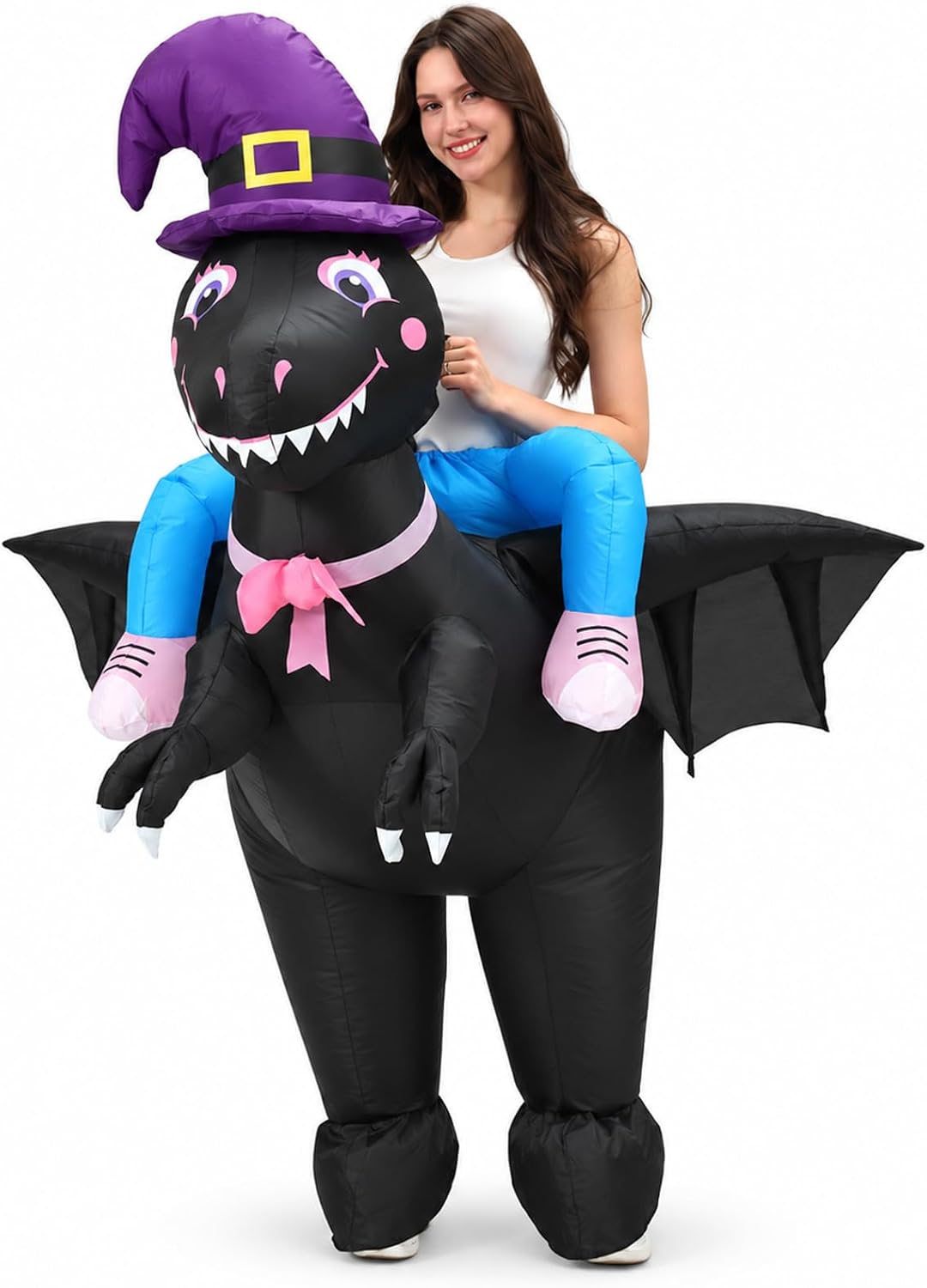 Unnecessary Inflatable Dinosaur Costume Adult Women — WeirdThingsToBuy weird find