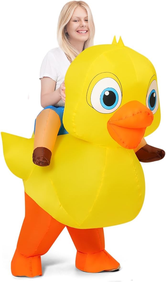 Unnecessary Inflatable Duck Costume Adult Halloween — WeirdThingsToBuy weird find