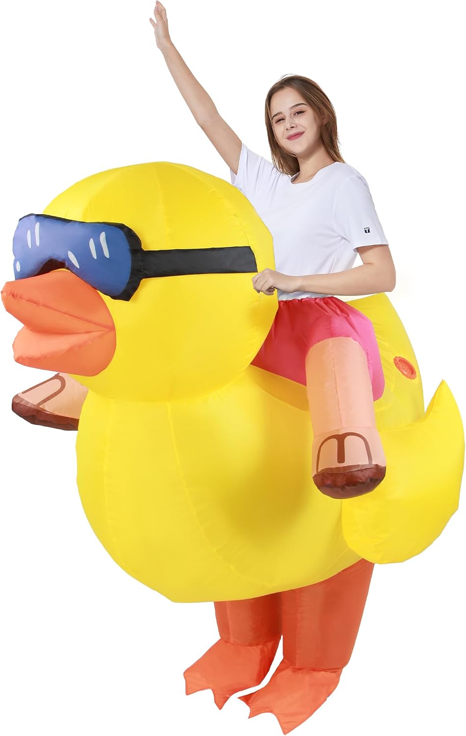 Unnecessary Inflatable Duck Costume Adult Halloween — WeirdThingsToBuy weird find