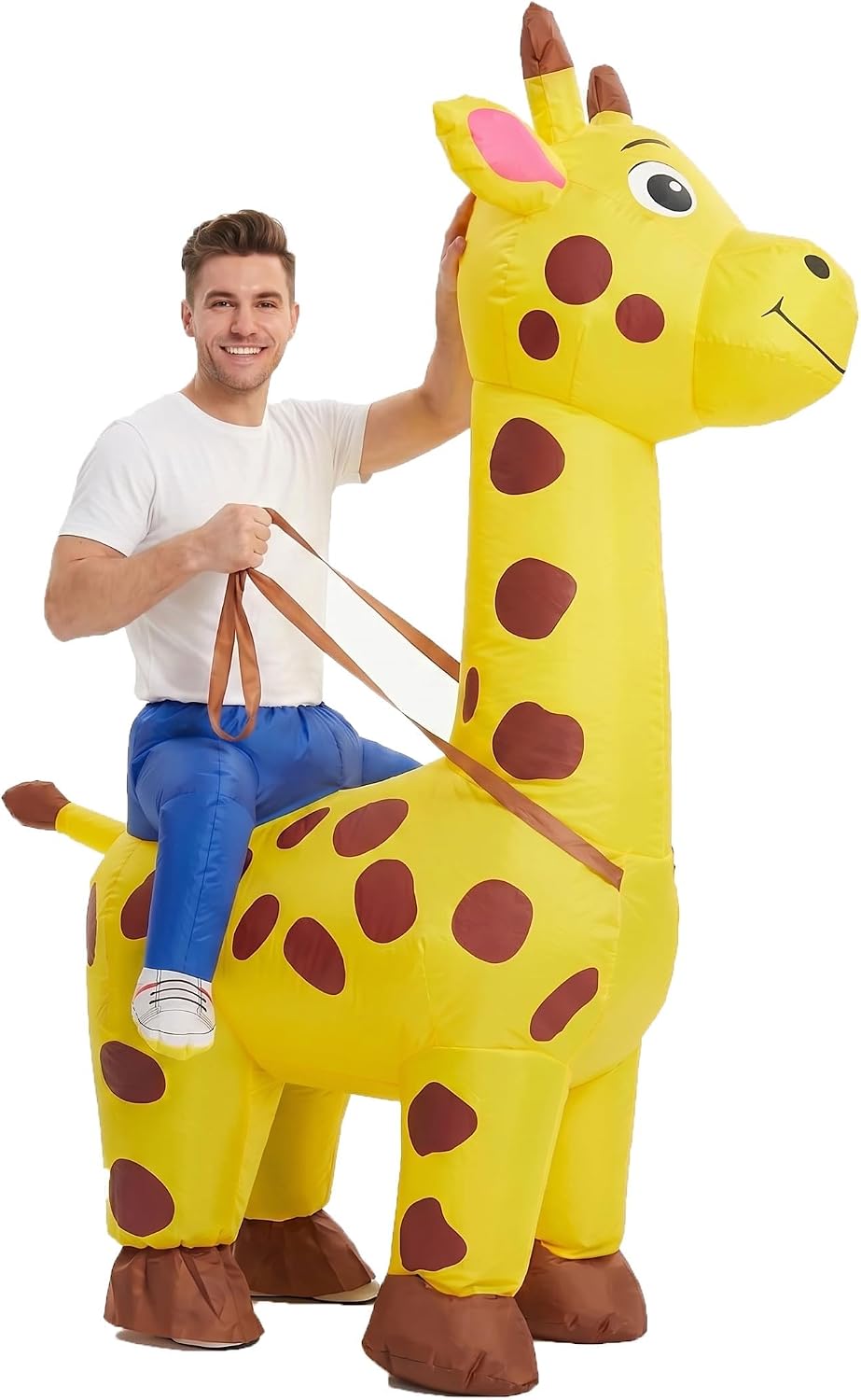 Unnecessary Inflatable Giraffe Costume Adult Funny — WeirdThingsToBuy weird find
