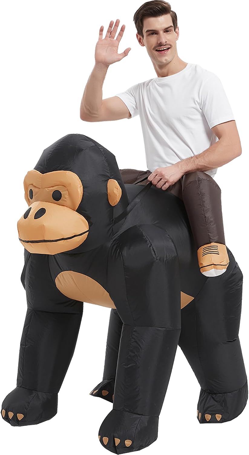 Unnecessary Inflatable Gorilla Costume Adult Blow — WeirdThingsToBuy weird find