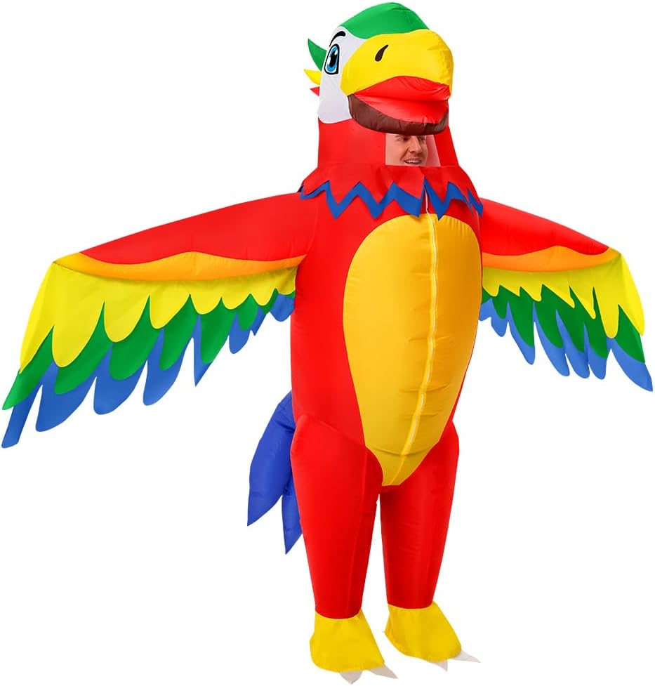 Unnecessary Inflatable Parrot Costume Halloween Full — WeirdThingsToBuy weird find