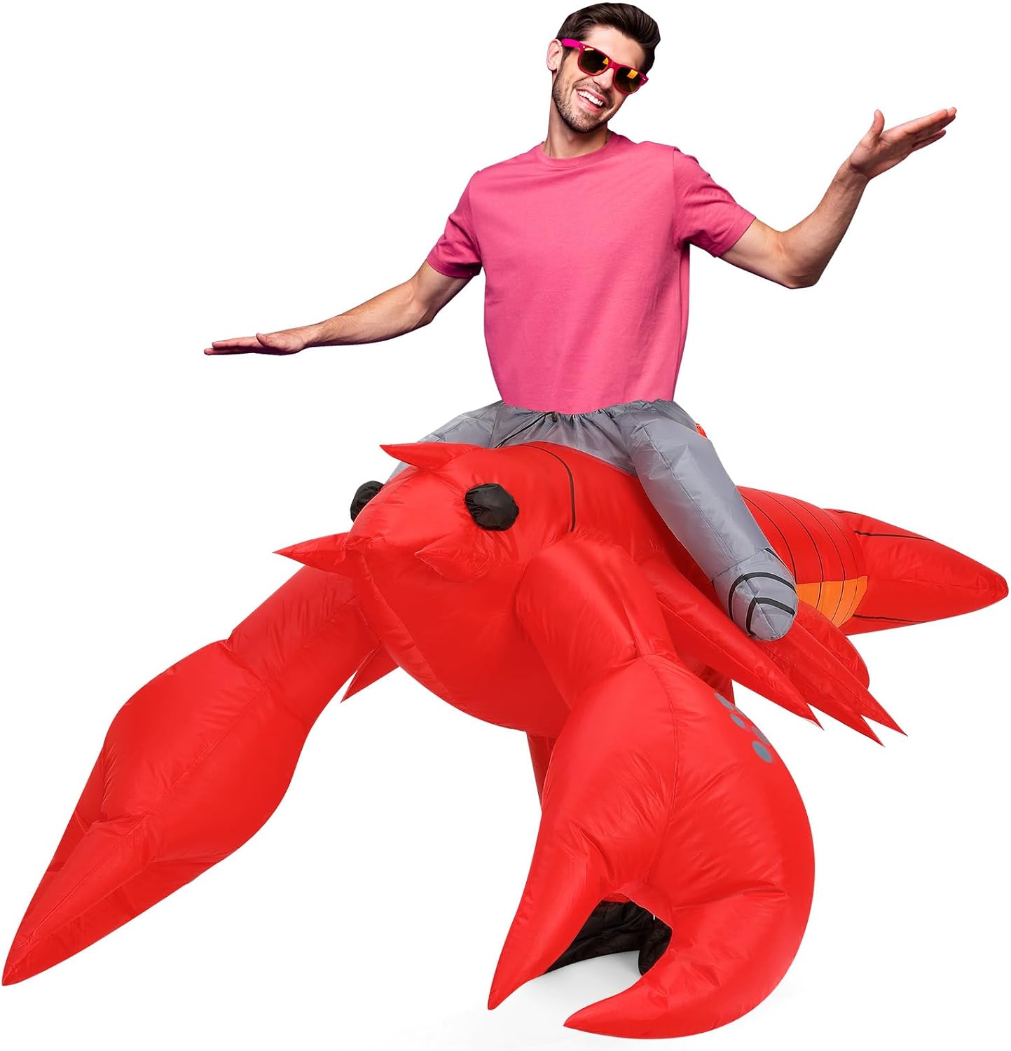 Unnecessary Inflatable Ride on Costume Adult — WeirdThingsToBuy weird find