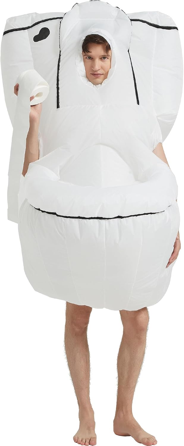 Unnecessary Inflatable Toilet Costume Adult Blow — WeirdThingsToBuy weird find