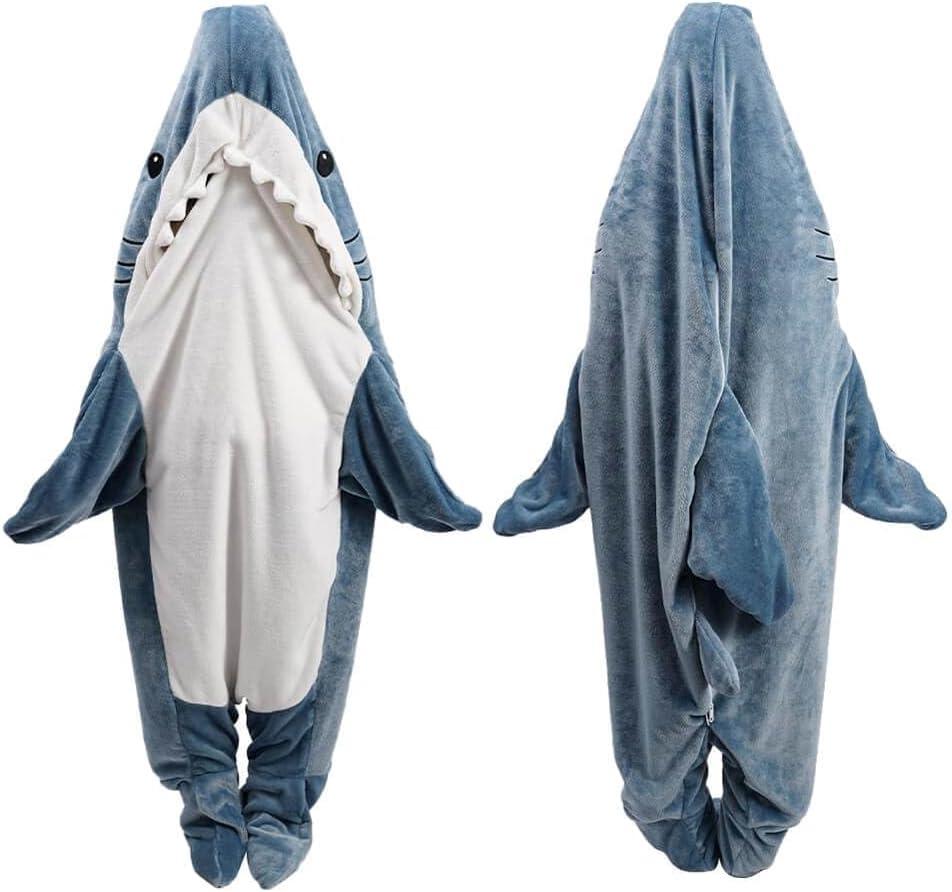 Unnecessary Inkarts Shark Blanket Hoodie Onesie — WeirdThingsToBuy weird find