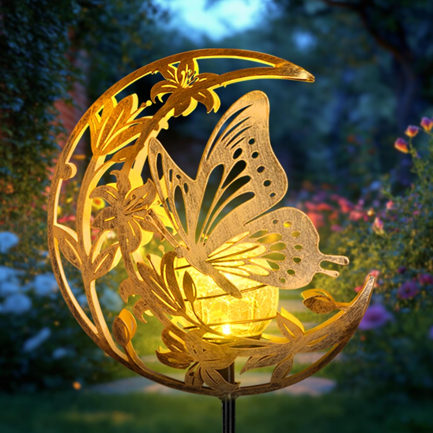 Unnecessary Jobosi Solar Butterfly Floor Lamp — WeirdThingsToBuy weird find