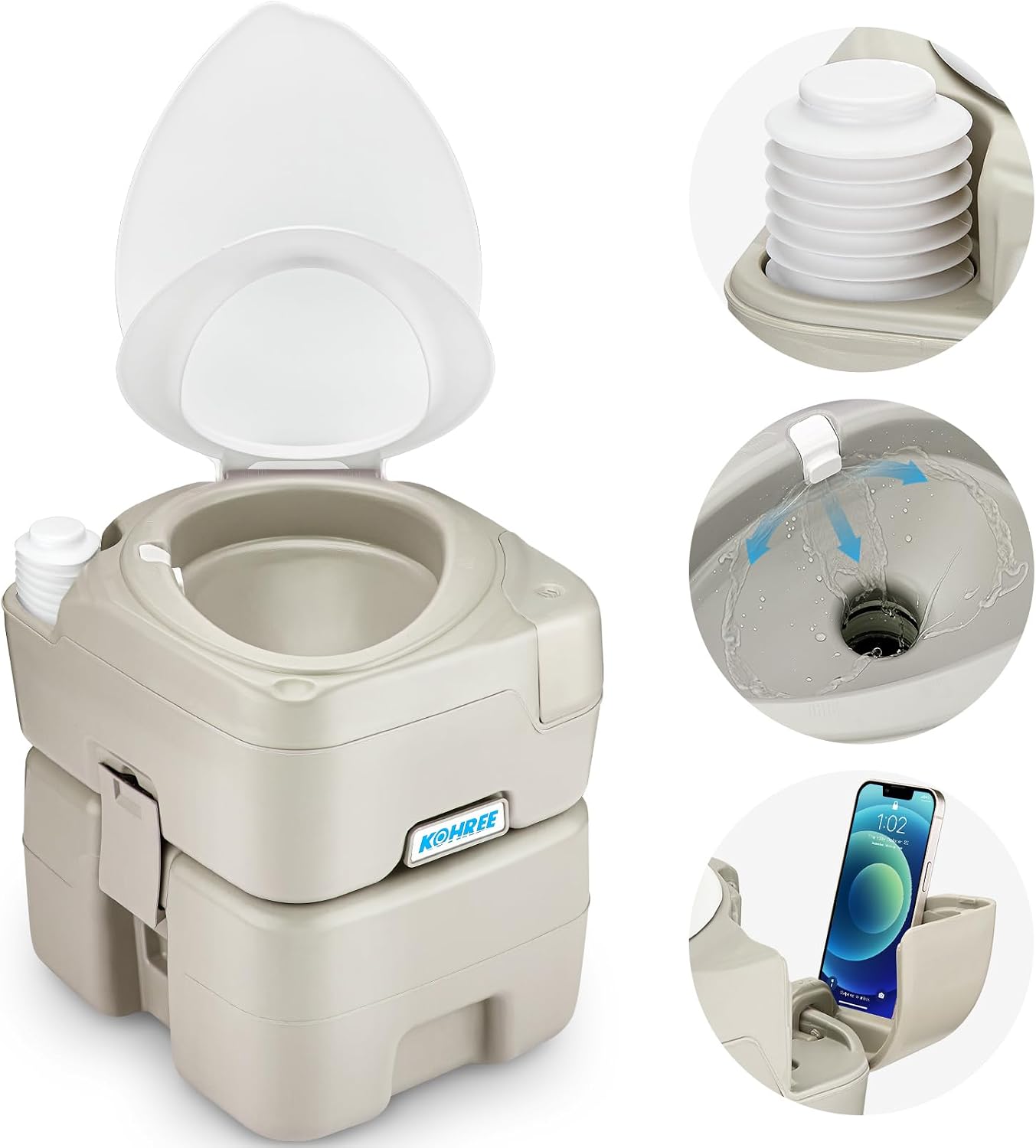 Unnecessary Kohree Portable Toilet Camping 5 — WeirdThingsToBuy weird find