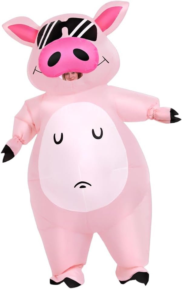 Unnecessary Kooy Inflatable Pig Costume Pig — WeirdThingsToBuy weird find