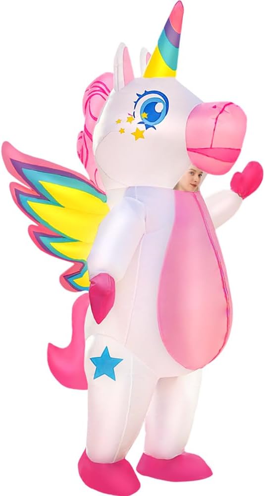 Unnecessary Kooy Unicorn Costume Inflatable Unicorn — WeirdThingsToBuy weird find