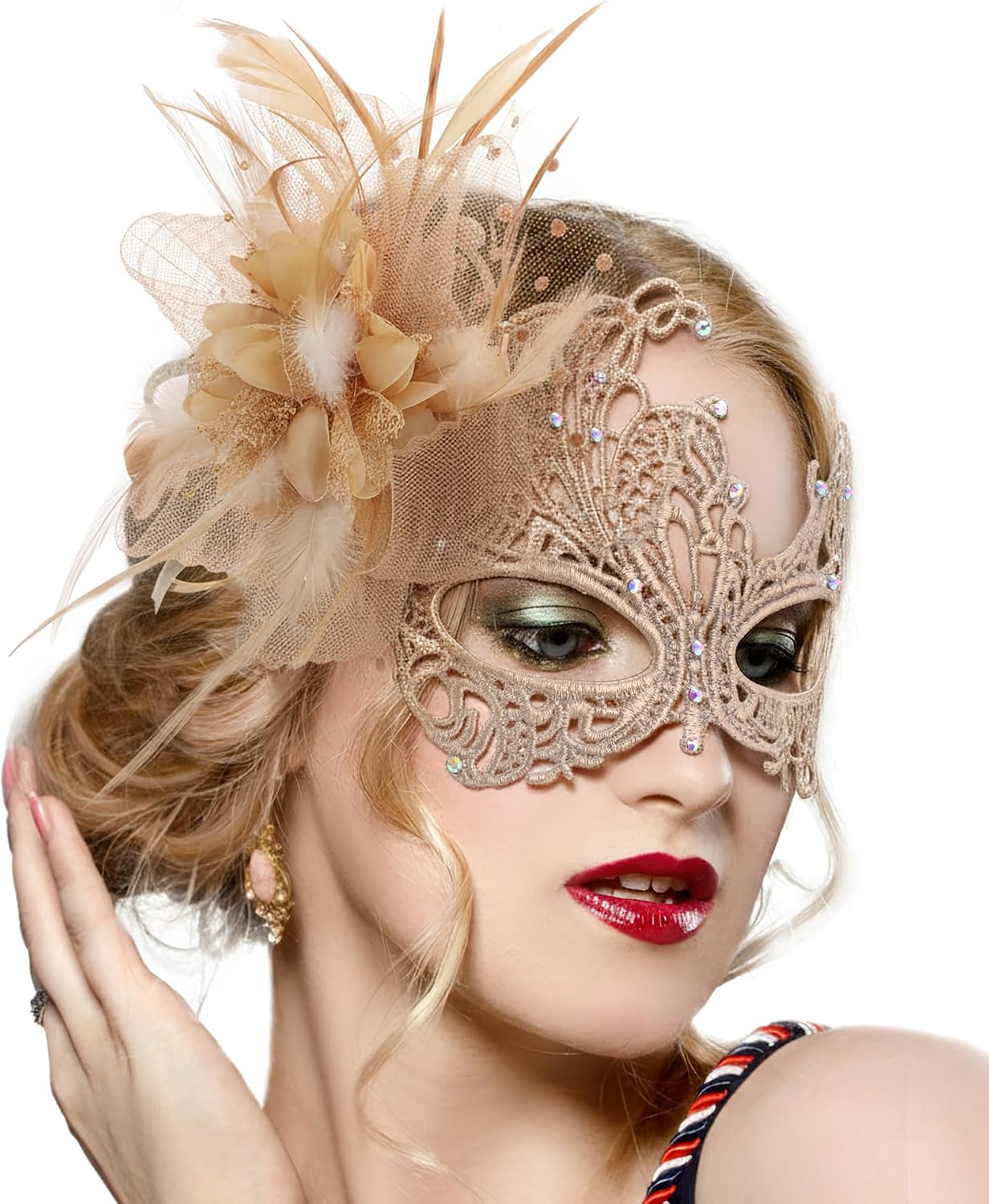 Unnecessary Lace Masquerade Masks Women — WeirdThingsToBuy weird find