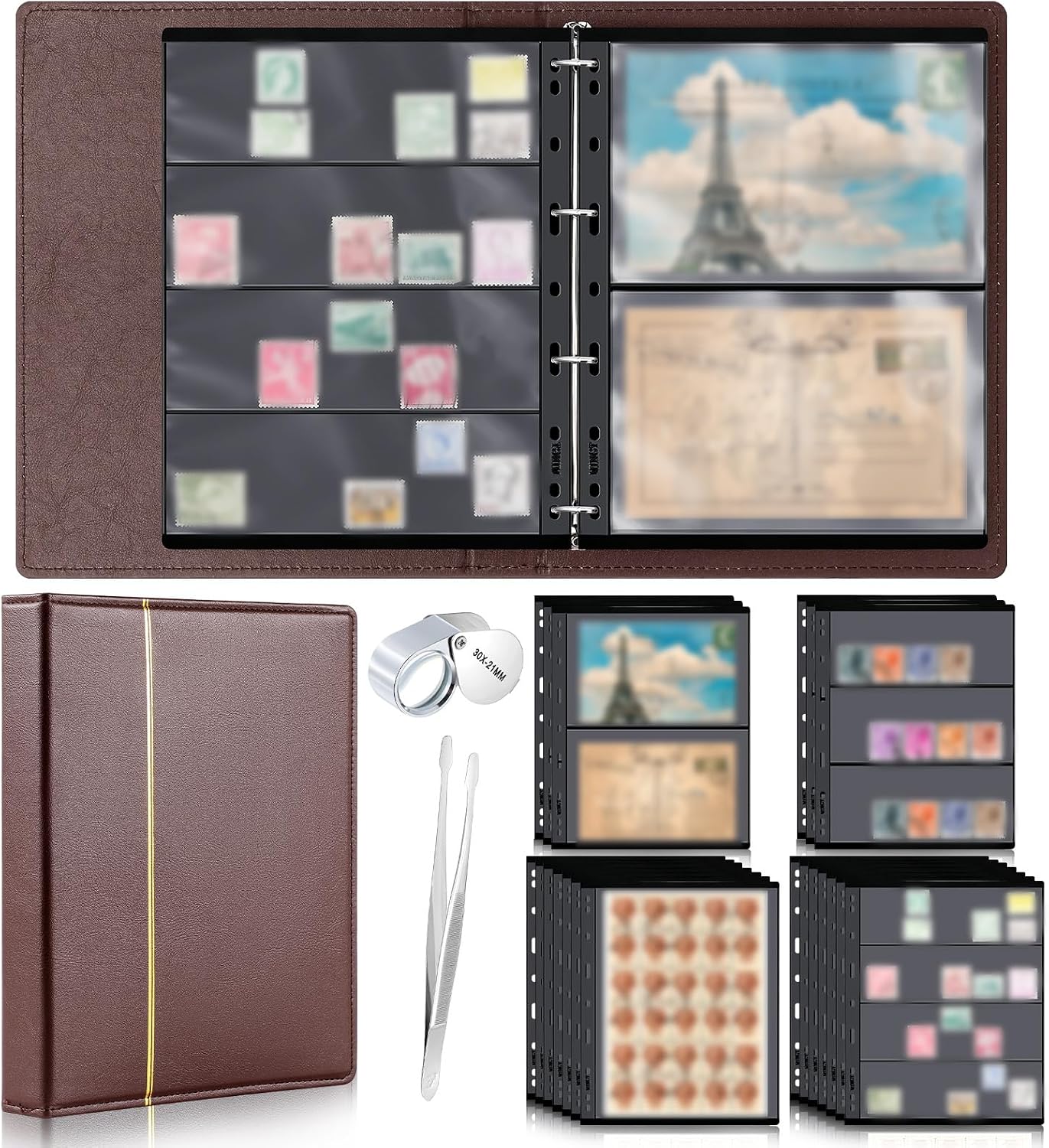 Unnecessary Lewtemi Stamp Collecting Album Set — WeirdThingsToBuy weird find