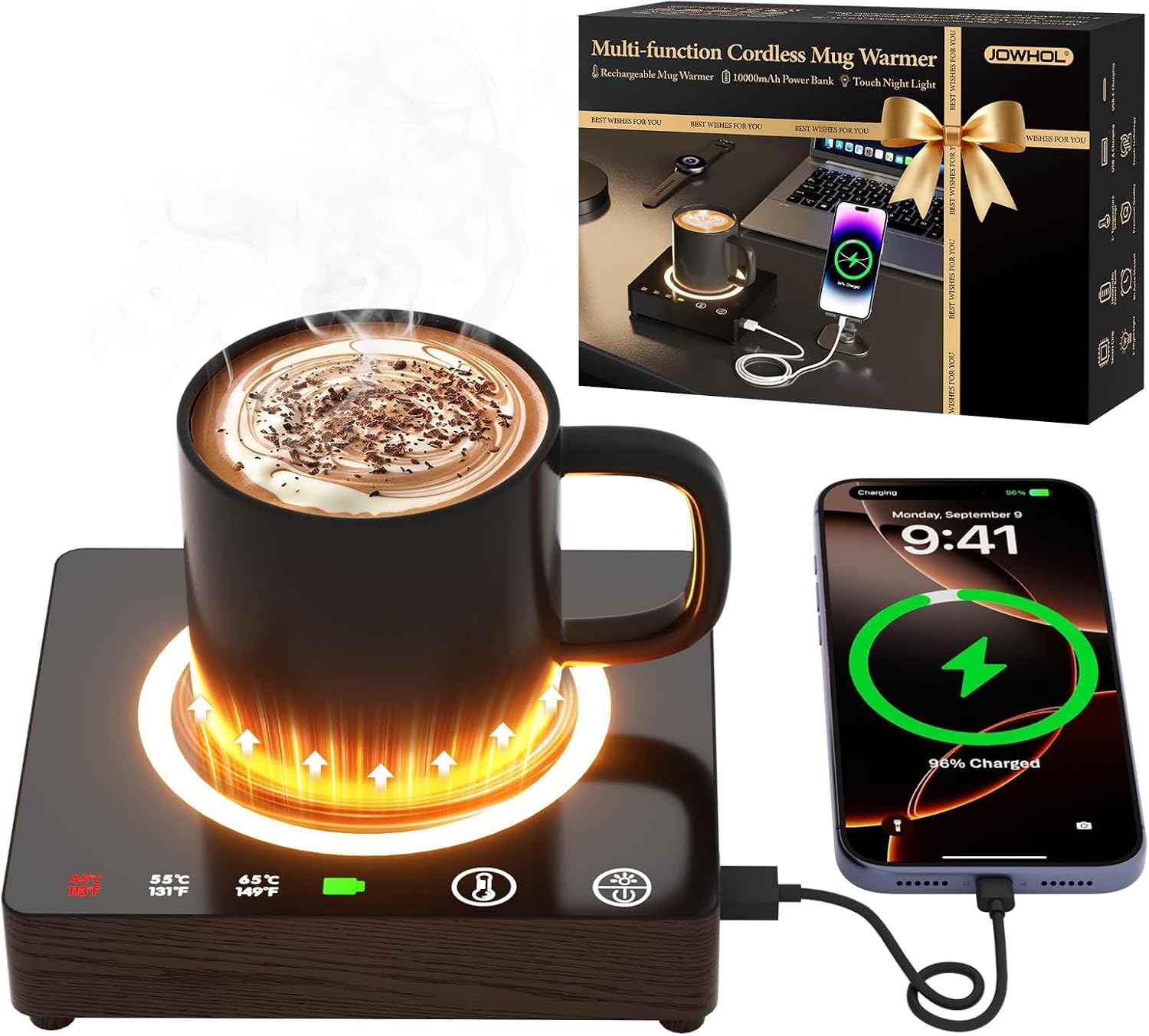 Unnecessary Mug Warmer Portable Charger Wireless — WeirdThingsToBuy weird find