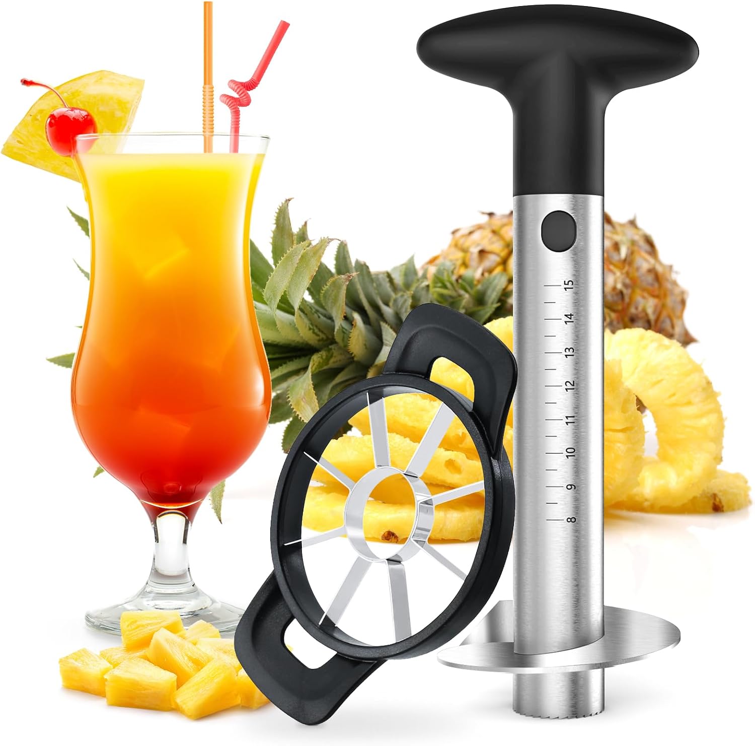 Unnecessary Ookuu Pineapple Corer Cutter Stainless — WeirdThingsToBuy weird find
