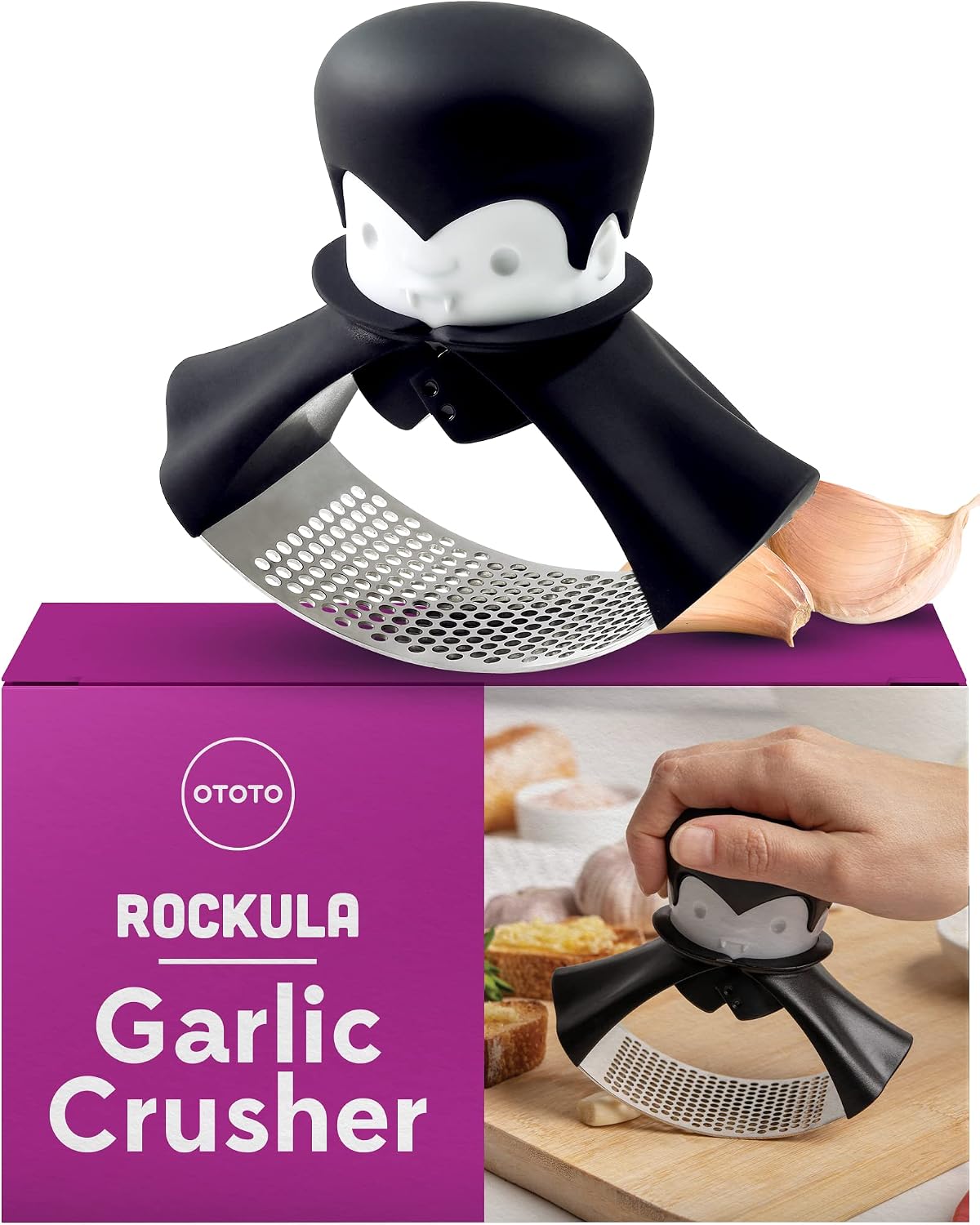 Unnecessary Ototo Rockula Garlic Press Rocker — WeirdThingsToBuy weird find