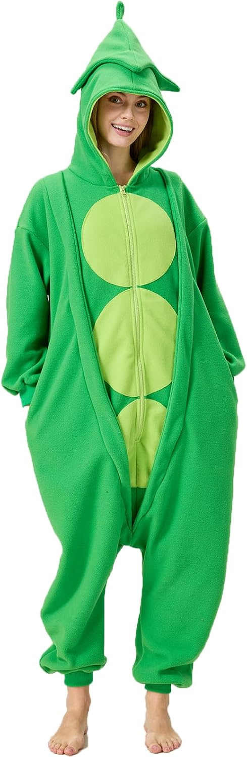 Unnecessary Peas Onesie Pajamas Peas Costume — WeirdThingsToBuy weird find