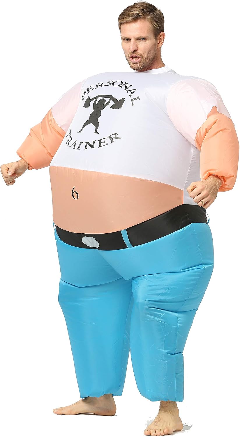 Unnecessary Personal Trainer Inflatable Costume Blow — WeirdThingsToBuy weird find