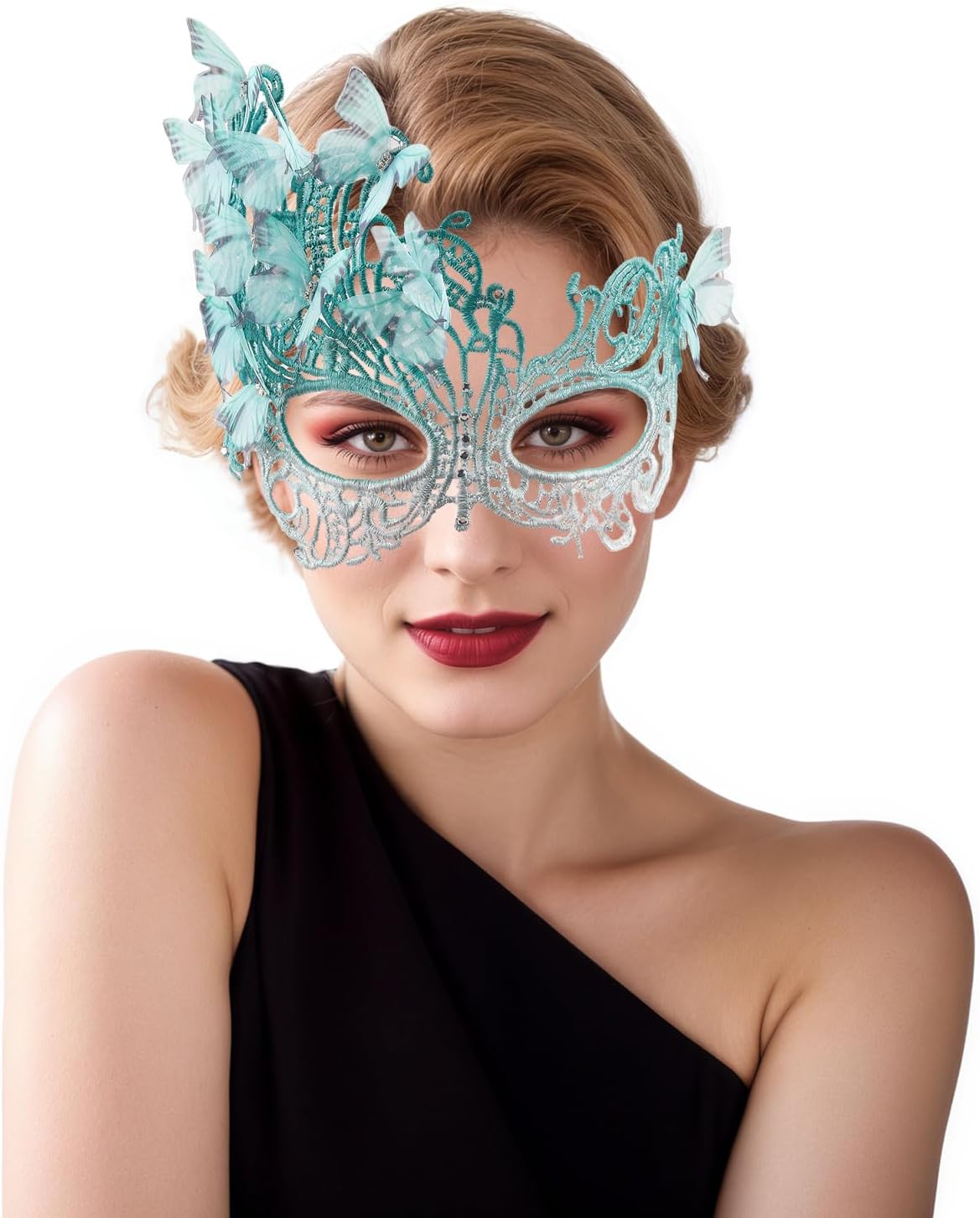 Unnecessary Pink Halloween Masquerade Mask Women — WeirdThingsToBuy weird find