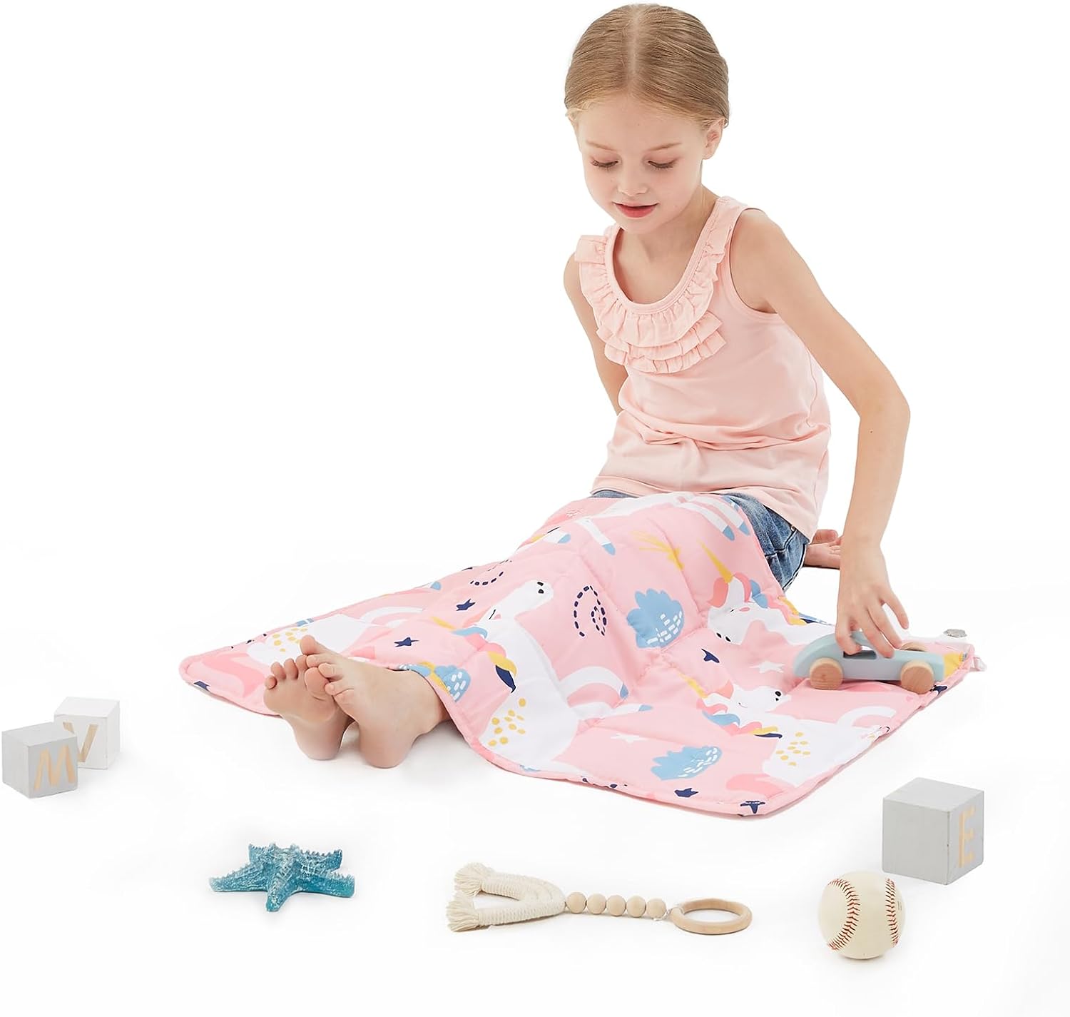Unnecessary Pink Unicorn Weighted Blanket 3lbs — WeirdThingsToBuy weird find