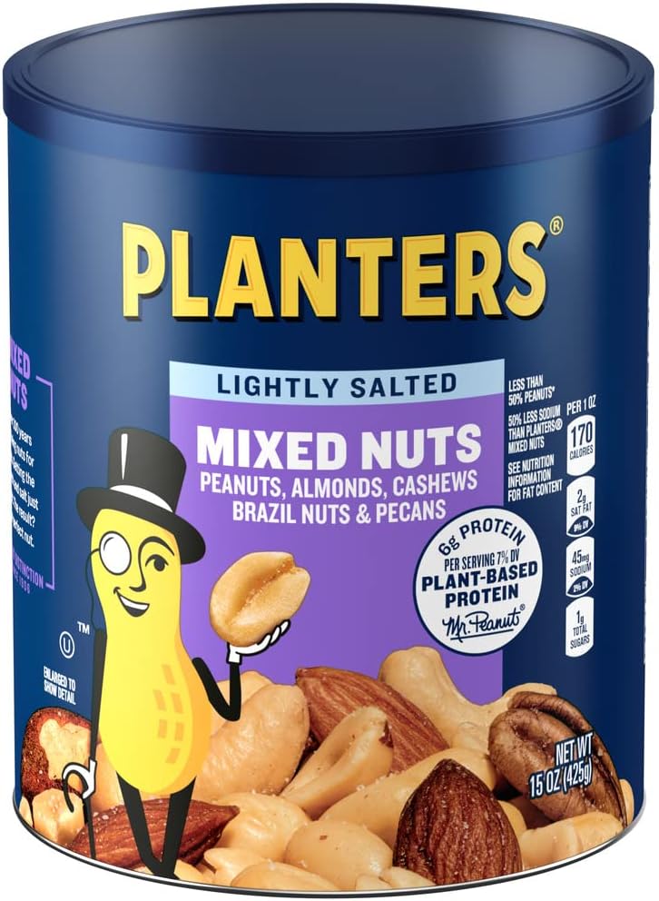 Unnecessary Planters Lightly Salted Mixed Nuts — WeirdThingsToBuy weird find