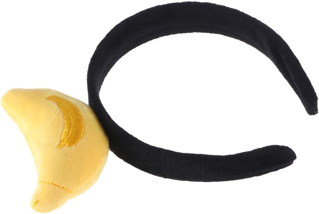 Unnecessary Plush Banana Headband Black Cloth — WeirdThingsToBuy weird find