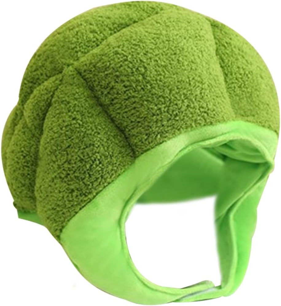 Unnecessary Plush Broccoli Costume Hat Cartoon — WeirdThingsToBuy weird find